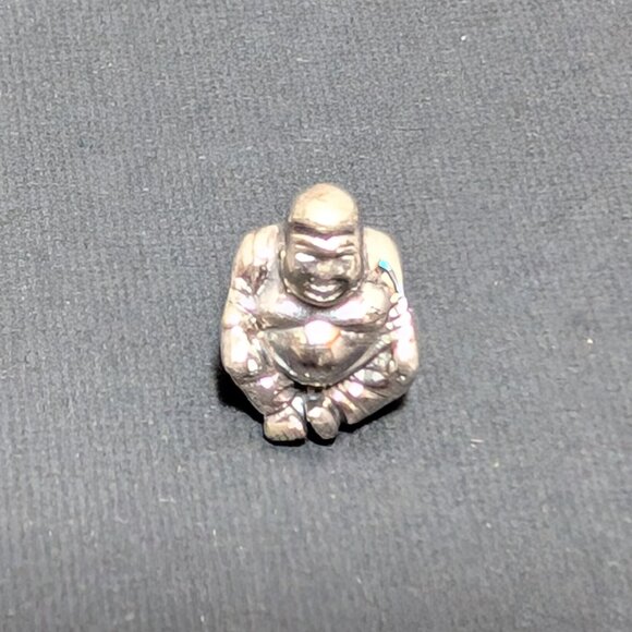 Pandora Women's Retired Sterling Silver Smiling Buddha Charm - Picture 2 of 4
